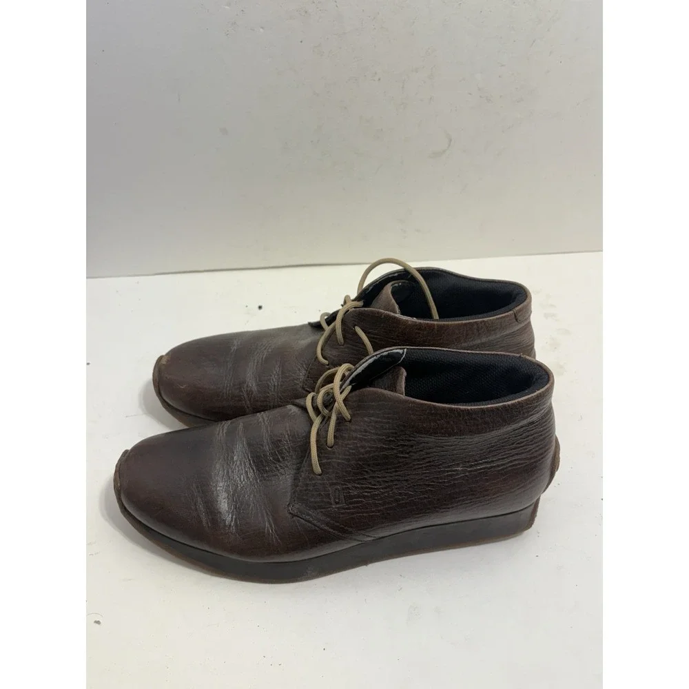 Impronte Men's Chukka Boots Lace Up Brown Leather‎ Size 10 US